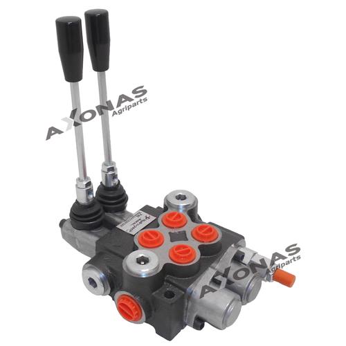 HYDRAULIC DIRECTIONAL CONTROL VALVE (DOUBLE ENERGY) 2 SPOOLS 30-45 lt/min 3/8" - 3/8"