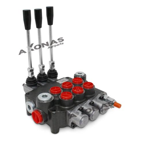 HYDRAULIC DIRECTIONAL CONTROL VALVE (DOUBLE ENERGY) 3 SPOOLS 60-80 lt/min 1/2" - 3/4"
