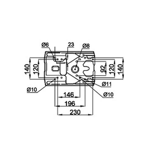 TRACTOR SEAT - MECHANICAL SUSPENSION - WITHOUT ARMREST - PVC